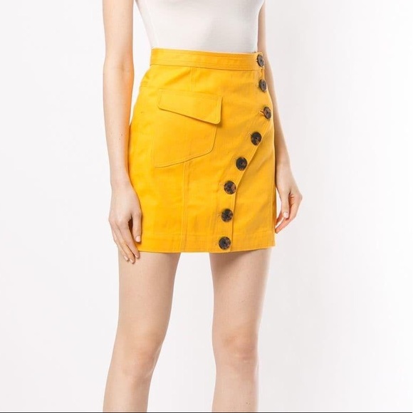 Acler Golding Denim Marigold Skirt - Picture 2 of 7